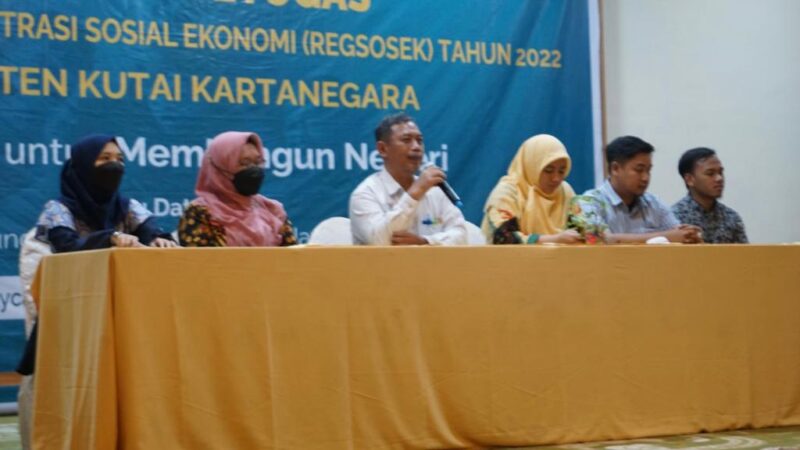 Pelaksanaan pelatihan petugas pendataan Regsosek di Kukar (Istimewa)