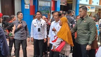 Presiden Joko Widodo kunjungi PAsar Merdeka Samarinda