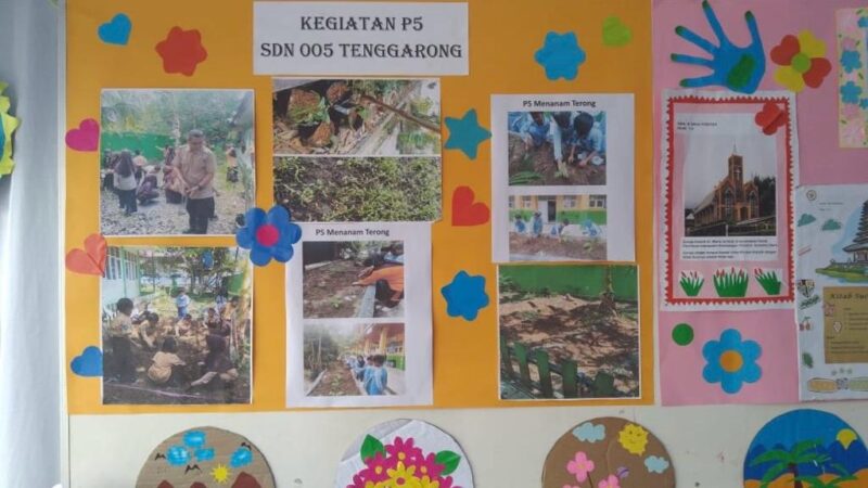 Foto kegiatan P5 sebagai bagian dari penerapan kurikulum Merdeka Belajar yang dilaksanakan oleh SDN 005 Tenggarong