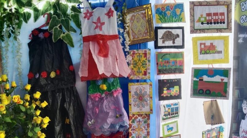 Hasil kreativitas dan produk inovasi dari siswa yang ditampilkan dalam expo sekolah