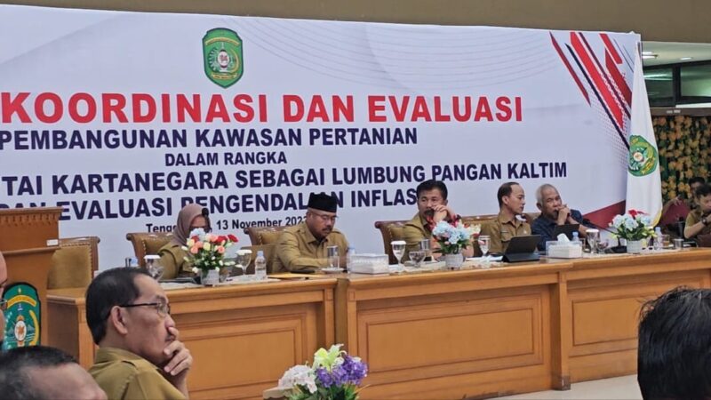 Rakor dan evaluasi pembangunan kawasan pertanian