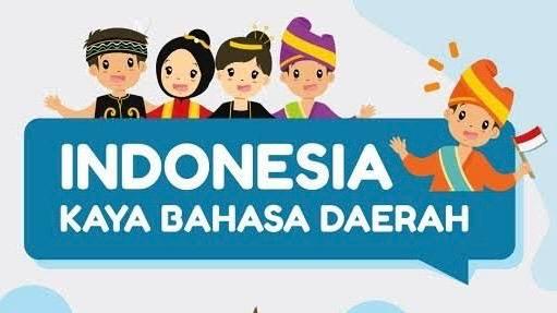 Ilustrasi Indonesia kaya bahasa daerah