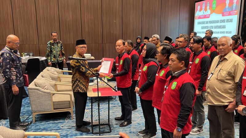 Pengukuhan Komisi Irigasi Kabupaten Kukar Periode tahun 2023-2027
