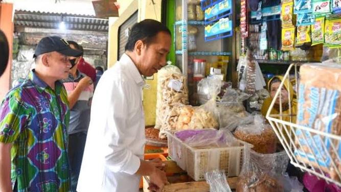 Ilustrasi Presiden Jokowi sidak pasar