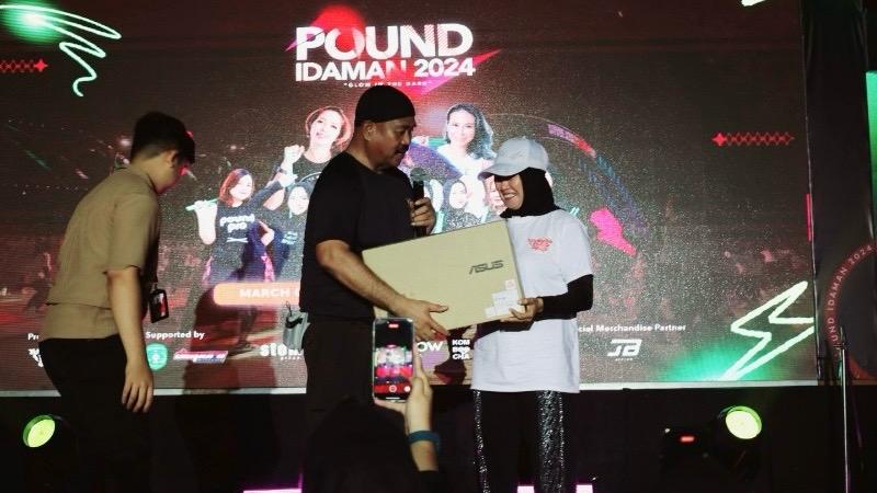 Bupati Kukar, Edi Damansyah saat menghadiri acara Found Fit 