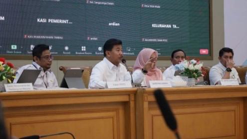 Sekda Kukar, Sunggono saat menghadiri Forum Lintas OPD