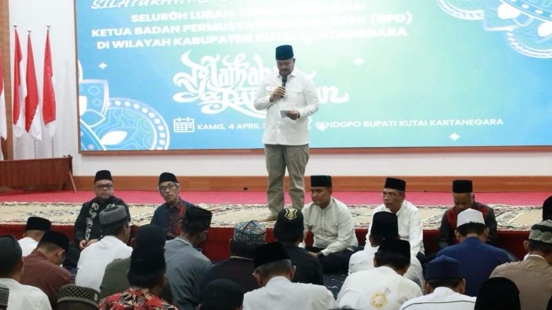 Bupati Kukar, Edi Damansyah saat memberikan sambutan