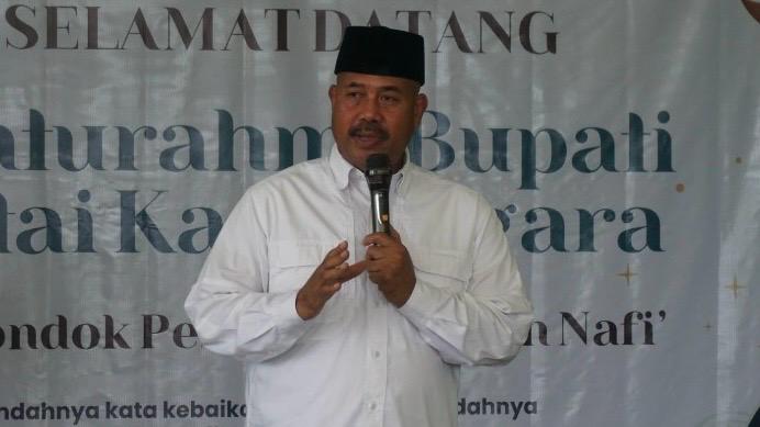 Bupati Kukar, Edi Damansyah saat memberi sambutan