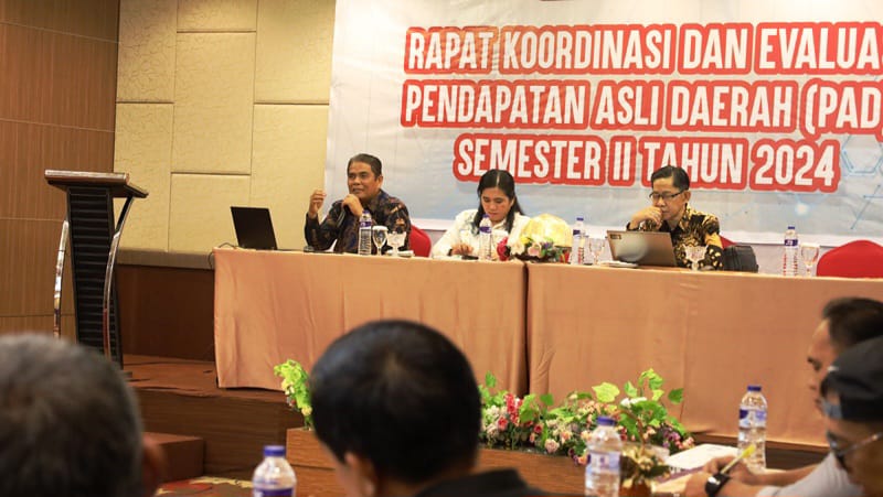 Rakor dan Evaluasi Penerimaan PAD Semester II 2024