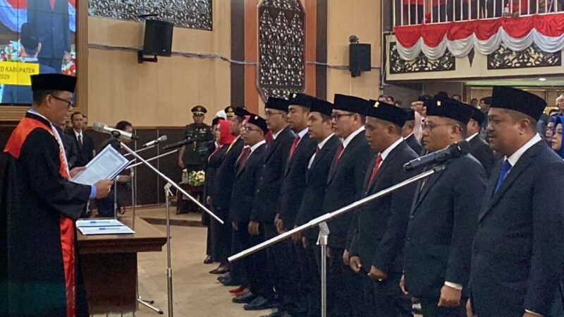 Pelantikan Anggota DPRD Kukar periode 2024-2029