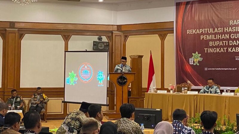 Rapat pleno terbuka tingkat kabupaten terhadap rekapitulasi hasil penghitungan suara Pilkada Serentak tahun 2024