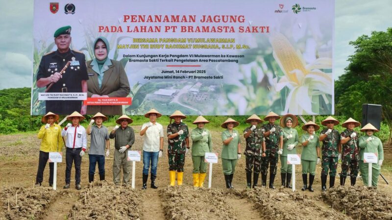Kunjungan Pangdam VI/Mulawarman Mayjen TNI Rudy Rachmat Nugraha, ke area pascatambang PT MHU