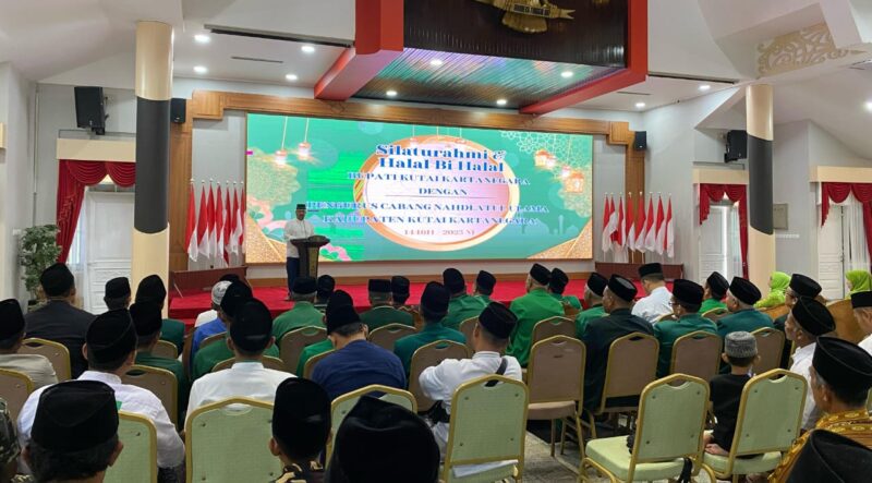 Bupati Kukar, Edi Damansyah saat bersilaturahmi bersama PC NU Kukar