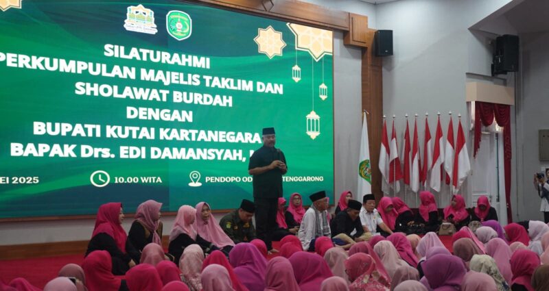 Bupati Kukar, Edi Damansyah saat memberikan sambutan