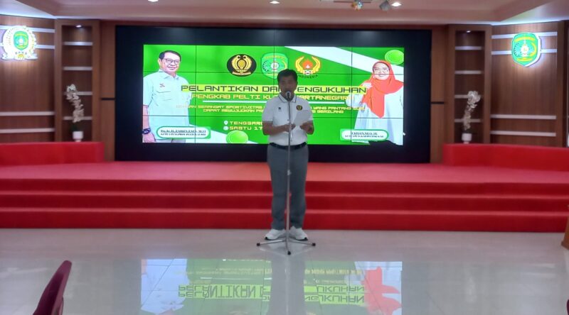 Sekda Kukar, Sunggono saat membacakan sambutan