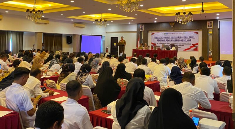 Sosialisasi formasi jabatan fungsional guru, pengawas, penilik dan pamong belajar yang digelar Disdikbud Kukar