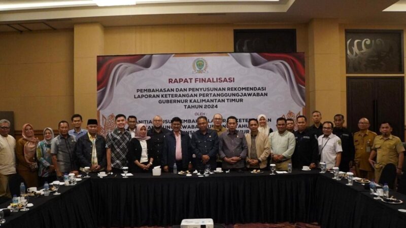 Rapat yang digelar Pansus LKPJ DPRD Kaltim
