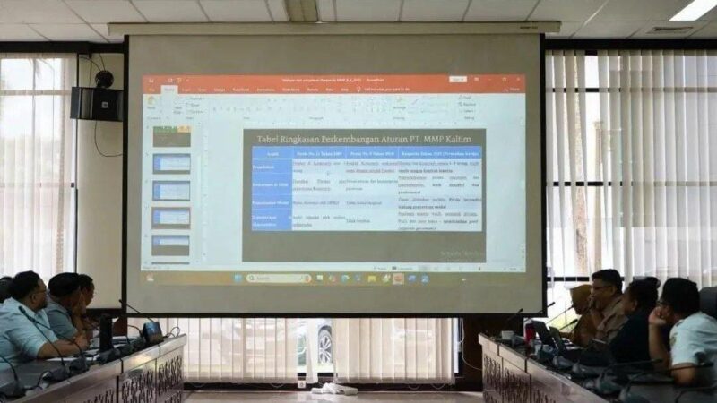 Rapat internal yang digelar Bapemperda DPRD Kaltim