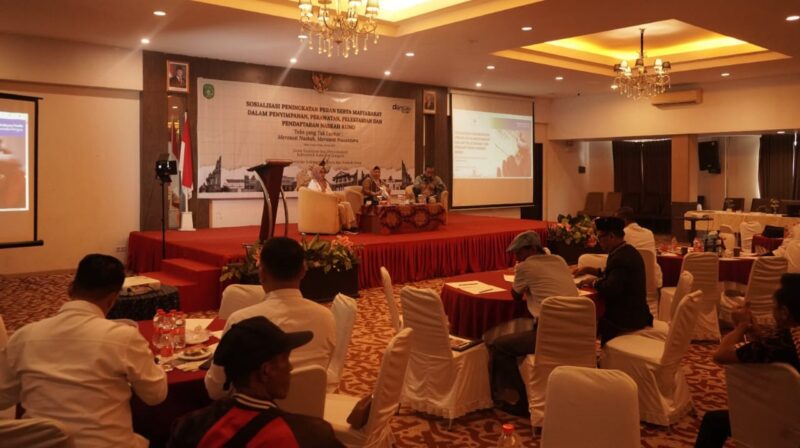 Sosialisasi naskah kuno yang digelar Dinas Kearsipan dan Perpustakaan Kukar