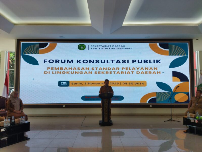 Forum Konsultasi Publik Pembahasan Standar Pelayanan di lingkungan Setkab Kukar