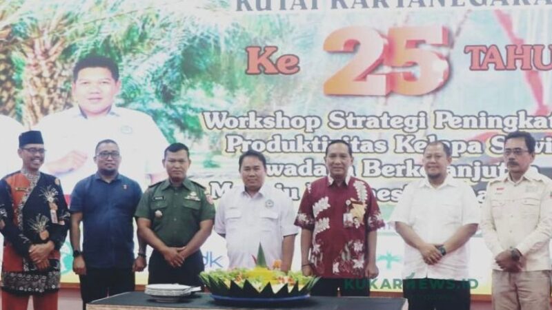 Wakil Ketua DPRD Kukar, Abdul Rasid, menghadiri Workshop Strategi Peningkatan Produktivitas Kelapa Sawit Swadaya Berkelanjutan Menuju Indonesia Emas 2045