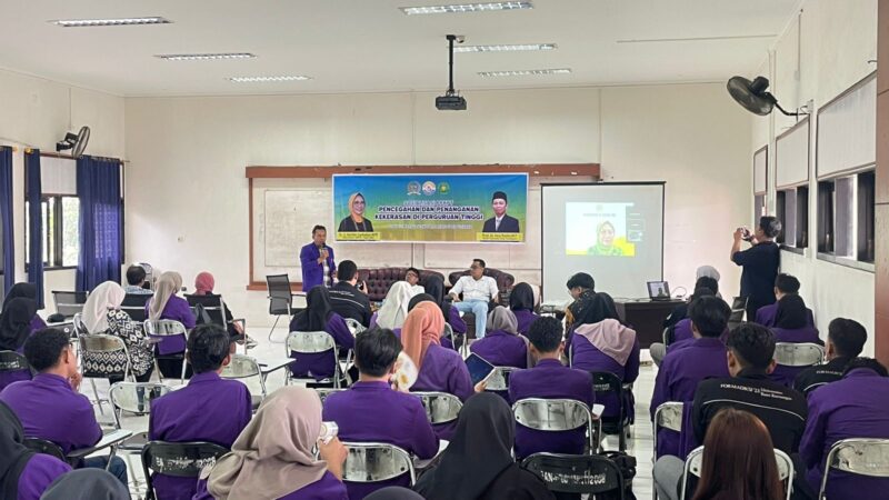 Sosialisasi Pusat Pencegahan dan Penanganan Kekerasan di Perguruan Tinggi di Unikarta (Latif)