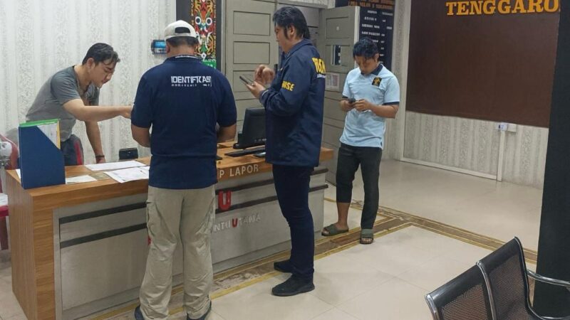 Satreskrim Polres Kukar melakukan olah TKP di LPKA Kelas IIA Tenggarong (Latif/Eksposisi)