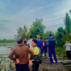Pencarian korban diterkam buaya di Kecamatan Muara Jawa (Istimewa)