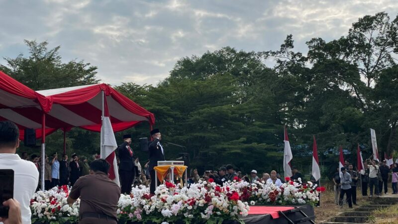 Peringatan Peristiwa Merah Putih Sangasanga ke -79 tahun 2026 di Lapangan Taman Palagan Sangasanga (Latif/Eksposisi)