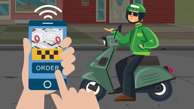 Ilustrasi ojek online (Istimewa)