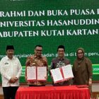 Penandatangan kerjasama Pemkab Kukar dan Unhas (Latif/Eksposisi)