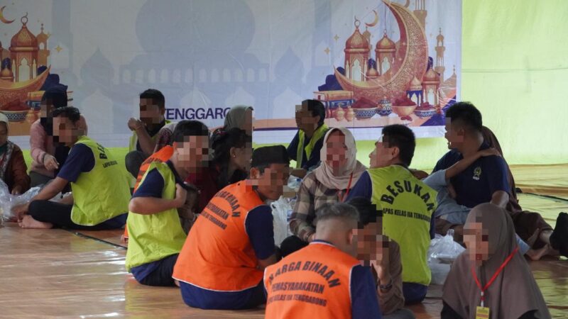 Suasana kunjungan di Lapas Kelas IIA Tenggarong (Latif/Eksposisi)