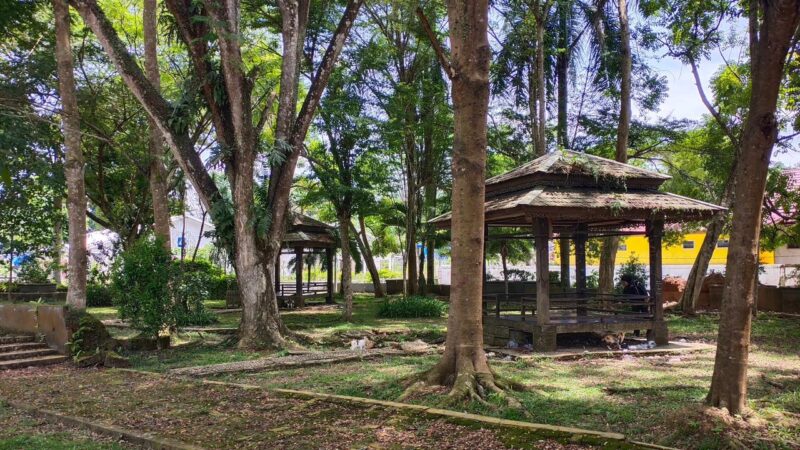 Suasana Taman Ulin Tenggarong yang terbengkalai (Latif/Eksposisi)