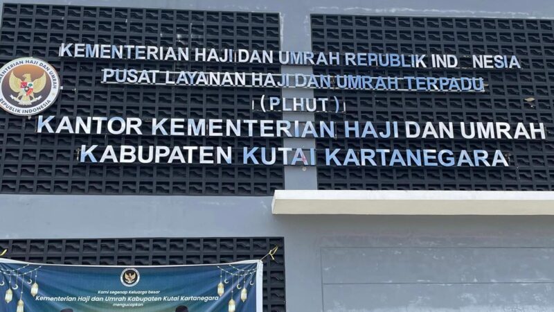 Kantor Kementerian Haji dan Umroh Kutai Kartanegara (Latif/Eksposisi)