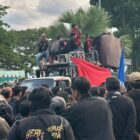 Aksi 214 di Kantor Gubernur Kaltim (Istimewa)