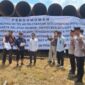 Sita Eksekusi ratusan besi tiang pancang di area proyek Jembatan Sebulu (Istimewa)