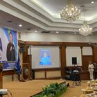 Bupati Kutai Kartanegara, Aulia Rahmam Basri saat memberi sambutan pada acara Temu Karya Karang Taruna Kaltim (Latif/Eksposisi)