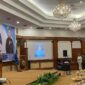 Bupati Kutai Kartanegara, Aulia Rahmam Basri saat memberi sambutan pada acara Temu Karya Karang Taruna Kaltim (Latif/Eksposisi)