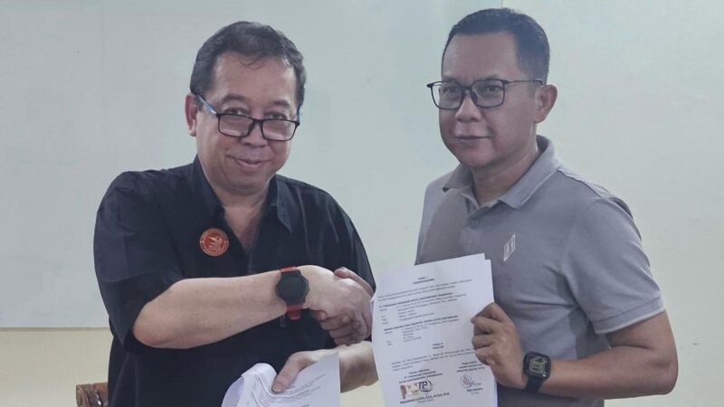 Direktur Tunggang Parangan, Awang Muhammad Lutfi bersama Pj Ketua Kadin Kukar, Dedi Sudarya (Istimewa)