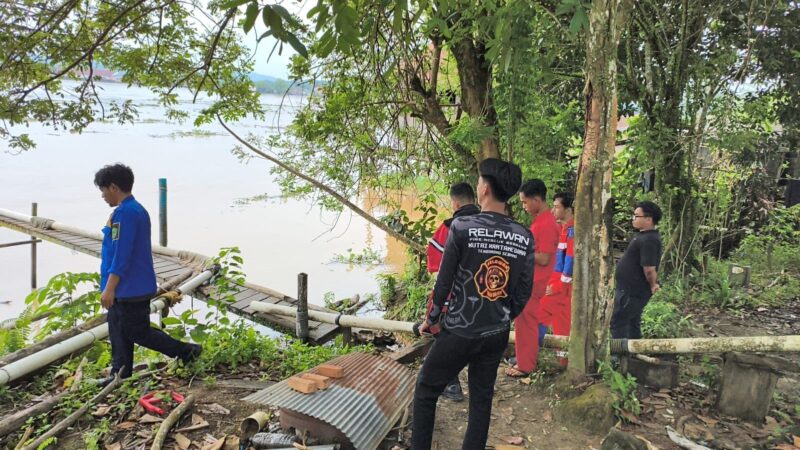 Proses pencarian korban tenggelam di Loa Kulu (Istimewa)