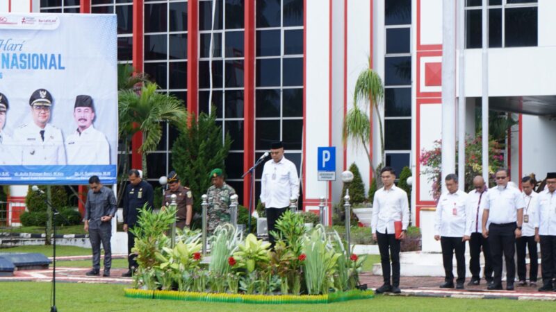 pacara Peringatan Hari Kebangkitan Nasional (Harkitnas) ke-118 tahun 2026 di Halaman Kantor Bupati Kukar (Latif/Eksposisi)