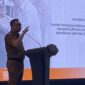 Bupati Kutai Kartanegara, Aulia Rahman Basri saat memberikan sambutan (Latif/Eksposisi)