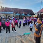 Jalan santai dalam rangka Peringatan Hari Bhayangkara ke-80 yang diselenggarakan Polsek Loa Kulu (istimewa)