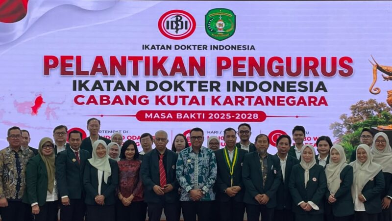 Pelantikan pengurus IDI Kukar (Latif/Eksposisi)