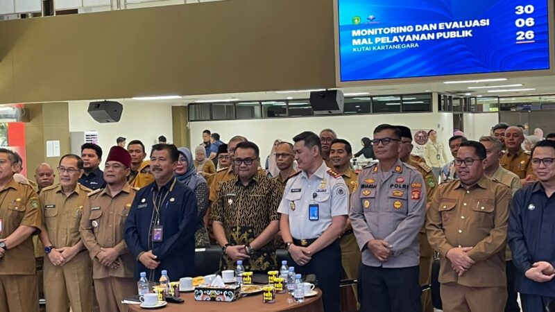 Rapat evaluasi Mal Pelayanan Publik (MPP) Kutai Kartanegara (Latif/Eksposisi)