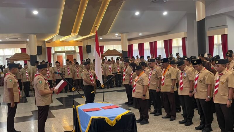 Pelantikan Pengurus Majelis Pembimbing Cabang dan Pengurus Kwartir Cabang Gerakan Pramuka Kutai Kartanegara Masa Bakti 2025–2030 (Latif/Eksposisi)