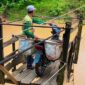 Kondisi Kereta Gantung Di Dusun Damai, Desa Santan Ulu (Istimewa)