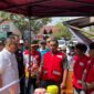 Bupati Kukar, Aulia Rahman Basri mengunjungi posko korban kebakaran di Tenggarong (Latif/Eksposisi)