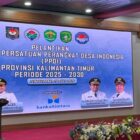 Staf Ahli Gubernur Bidang Kesejahteraan Rakyat, Perekonomian, dan Pembangunan, Puguh Harjanto saat memberi sambutan (Latif/EKsposisi)