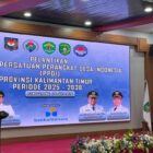 Bupati Kutai Kartanegara, Aulia Rahman Basri saat memberi sambutan (Latif/EKsposisi)